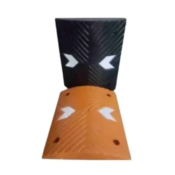 Rubber Speed Breaker Speed Humps 165 | Material: Rubber | Size: 500x415x75mm | Color: Yellow Black Combo | Weight : 27kg | Signxpress India®