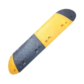 Rubber Speed Breaker Speed Humps 164 | Material : Rubber | Size : 500 x 415 x 50 mm | Color : Yellow Black Combo | Weight : 17 kg | Signxpress India