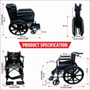 Indian foldable wheelchair