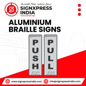 Aluminium Braille Signs