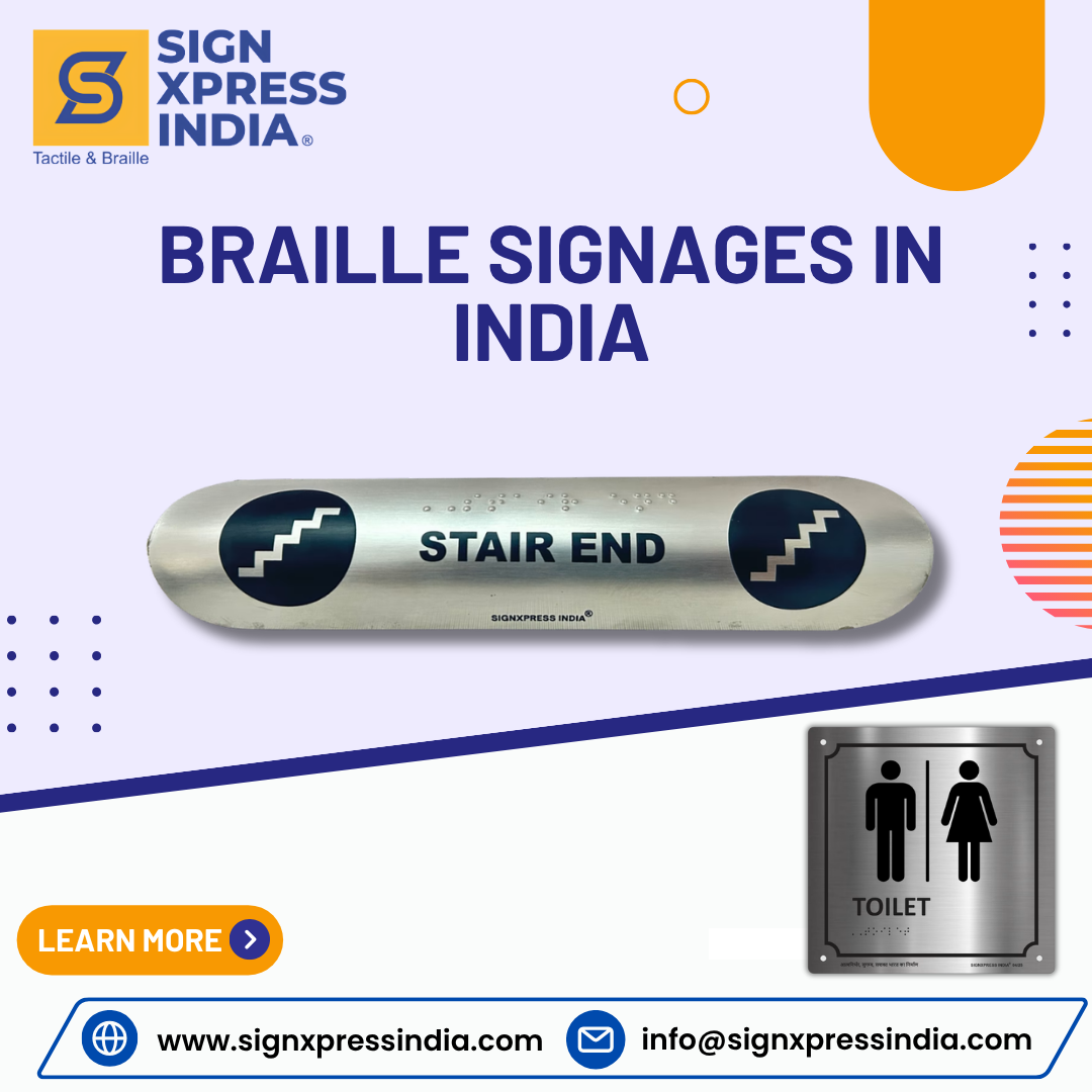 Stainless Steel Braille Sign
