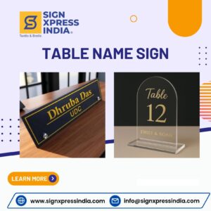 Table Name Sign