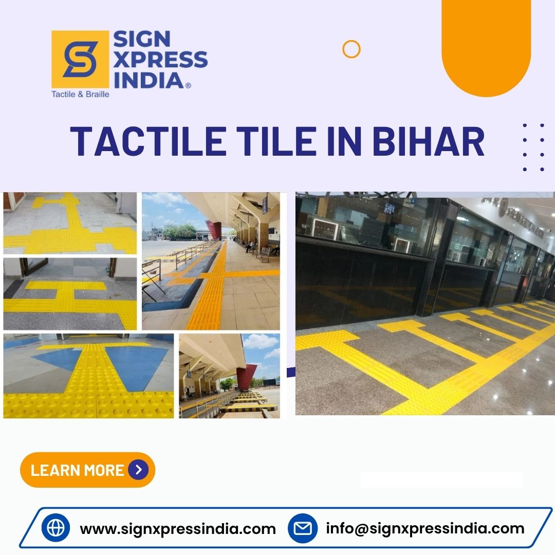 tactile tile in Bihar